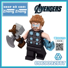 Xếp hình Iron man - Spider-man - Ebony Maw - Groot - Thor Dr Strage Black Widow Star-Lord Lego Minifigures Lele D033 040
