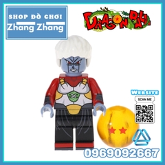 Xếp hình 7 viên ngọc rồng Dragon Ball Gogeta Goku Vegeta Gohan Cumber Tapion Mira Lego Minifigures Kopf KF6069