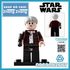 Xếp hình Star Wars Obi-Wan Imperial Guard Stormtrooper Darth Vader Jar Binks Han Solo Lego Minifigures Lele C015 022