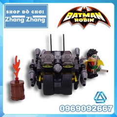 Đồ chơi Xếp hình Xe Tank của Robin phụ tá Batman trong Bat Hero Lego minifigures SY1351 MG155B