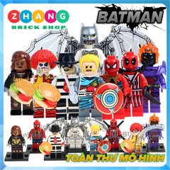 Xếp hình Batman - Vixen - Joker - Hamburglar Dormammu Captain Avalon Deadpool Spider-Man Lego Minifigures POGO PG8084