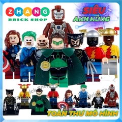 Xếp hình Reverse-Flash Greenlantern Wolverine Lego Minifigures POGO PG8105