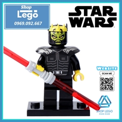Xếp hình Star Wars Skywalker - Jinn - Leia Ahsoka - Savage - Protocol Droid - Windu - Padme Lego Minifigures Pogo PG8028
