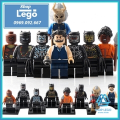 Xếp hình Avengers Infinity War Black Panther - Killmonger - Shuri - Ulysses Klaw - Okoye Lego Minifigures Xinh X0184