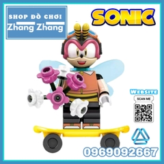 Xếp hình Sonic tặng ván trượt Ray Rabbit The Cat Charmy Bee Tikal Dr. Eggman Blaze Storm Lego Minifigures Kopf KF6124