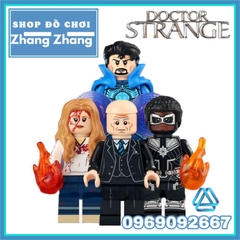 Đồ chơi xếp hình Professor X Doctor Strange Scarlet Witch Captain Marvel Minifigures Koruit KT1058