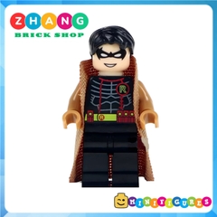 Đồ chơi Xếp hình gồm Green Lantern - Hal Jordan - Stewart - Super Man - Poison Ivy - Batman - Robin Minifigures WM6013