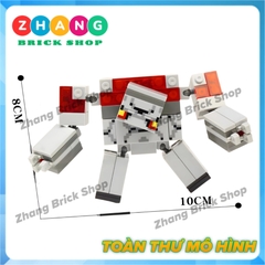 Xếp hình MineCraft Redstone Golem - Creeper - Zombie - Wither Skeleton - Blaze - Wither Lego Minifigures Xinh X0294
