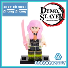 Xếp hình trò chơi Kimetsu No Yaiba / Demon Slayer với Nezuko Kamado và Tanjiro Kamado Lego Minifigures POGO PG8291