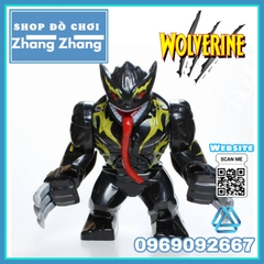 Xếp hình Symbiote Wolverine siêu anh hùng Marvel X-men BigFigures Lego Minifigures POGO PG2064 PG8241