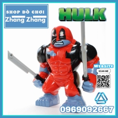 Xếp hình Deadpool Hulkpool Hulk Siêu anh hùng Marvel BigFigures Lego Minifigures Mg1014