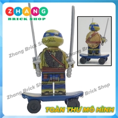 Xếp hình Ninja rùa teenage mutant ninja turtles gồm Leonardo - Raphael - Donatello Lego Minifigures Kopf KF6125