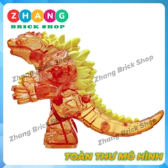 [13cm] Xếp hình Red Lotus Godzilla Đế vương bất tử siêu to Lego Minifigures GXL047