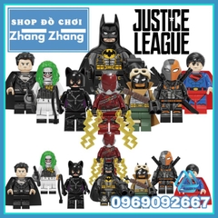 Đồ chơi xếp hình gồm Spider Man - Flash - Catwoman - Joker - Deathstroke - Superman - Batman Minifigures Kopf KF6136