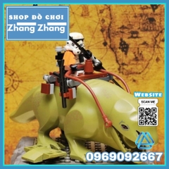 Xếp hình Star Wars quái thú Dewback tặng kèm Stormtrooper Lego Minifigures POGO PG636