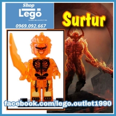 Xếp hình Thor : Ragnarok Thor Loki Topaz Heimdall Hela Surtur Valkyrie Executioner Lego Minifigures Xinh X0185