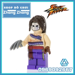 Xếp hình Street Fighter Ryu - Ken - Guile - Zangief - Honda- Dhalsim - Blanka - Vega Lego Minifigures Kopf KF8008