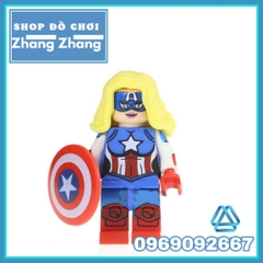 Xếp hình SPIDER MAN BATMAN X-Men Deadpool Cyclops Quasar Azrael Red Lantern Atom Mary Jane Lego Minifigures POGO pg8056