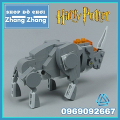 Đồ chơi xếp hình Tê giác thần Erumpent Sinh vật huyền bí trong Harry Potter mô hình Minifigures Lele L156
