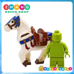 Xếp hình ngựa chiến tam quốc Đích Lô của Lưu Bị mới nhất 2020 Lego Minifigures Xinh XH1583 x1583