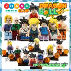 Mô hình nhân vật 7 viên ngọc rồng Dragon Balls Goten Gotenks Trunks Tien Shinhan Android 18 POGO PG8166