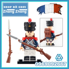 Đồ chơi xếp hình Quân viễn chinh đông dương Đế quốc Pháp thế kỷ 19 Minifigures N005 008