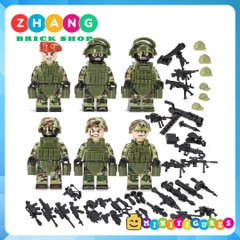 Đồ chơi Xếp hình Lực lượng đặc nhiệm Spetsnaz Alpha Nga tinh nhuệ giỏi nhất thế giới Lego Minifigures Tbstoy Tbs41-46