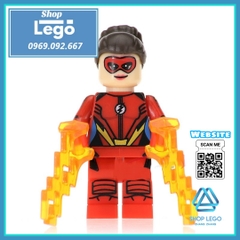Xếp hình Iron Fist Punisher Jesse Quick Poison Ivy Nefaria Ghost Maker Captain Britain Lego Minifigures POGO PG8060