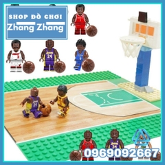 Xếp hình giải bóng rổ nhà nghề NBA đầy đủ bảng rổ Lego Minifigures Koruit KT1021-2A