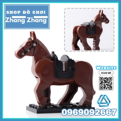 Xếp hình Ngựa chiến Tam Quốc Xích Thố - Đích Lô - Dạ chiếu ngọc Sư Tử - Ô vân đạp tuyết Lego Minifigures Xinh X0169