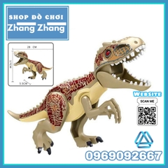 [28cm] Xếp hình khủng long Indominus Rex trong công viên kỷ Jura - Jurassic Park Lego Minifigures Lele L035