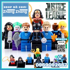 Xếp hình Aquaman Mr Fantastic Catwoman Joker Nick Fury Human Torch Wonder Woman DC Comics Lego Minifigures Xinh 051 059