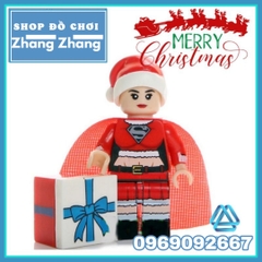 Xếp hình giáng sinh Hulk Deadpool Spider-Man Wolverine Supergirl Groot Marry Christmas Lego Minifigures POGO PG8185