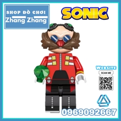 Xếp hình Sonic tặng ván trượt Ray Rabbit The Cat Charmy Bee Tikal Dr. Eggman Blaze Storm Lego Minifigures Kopf KF6124