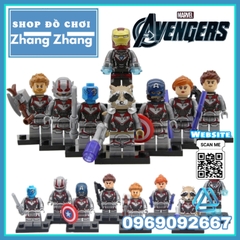 Xếp hình Thor Star-Lord Black widow Rocket Raccoon  Captain American nebula Avengers Endgame LEGO Minifigures Xinh x0233