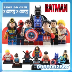 Xếp hình Power Girl - Big Barda - Lara Croft - Tomb Raider - Rocky Balboa - Namor Lego Minifigures POGO PG8125