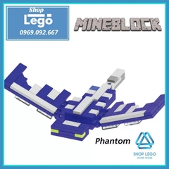 Xếp hình Minecraft gồm Phantom - Strider - Bee - Polar Bear - Agent - Dolphin - Cat - Vex Lego Minifigures Xinh X0301