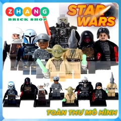 Xếp hình Star Wars Bo-Katan  Revan Kylo Ren Darth Malgus Mitaka Yoda Dengar Coleman Trebor Lego Minifigures Pogo PG8071