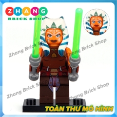 Xếp hình Rey - Luke Skywalker - Sabine - Ahsoka Tano - Kit Fisto - Jag - Snowtrooper Lego Minifigures Lele C023 030