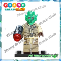 Đồ chơi xếp hình Star Wars gồm Rebel Trooper - Duros - Rodian - Jawa Storm Trooper Minifigures POGO PG8289