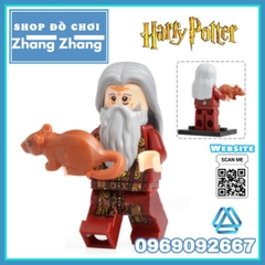 Xếp hình mô hình Harry Potter gồm Dumbledore - Hermione - Quirrell - Filch - Ron Lego Minifigures WM6047