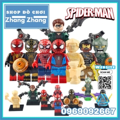 Đồ chơi xếp hình Người nhện Spider Man Doctor Octopus Electro Green Goblin Sandman Minifigures Xinh X0328