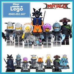 Đồ chơi Xếp hình Ninjago Jungle Garmadon Great White - Puffer Crusty - Angler Jelly Hammer Head Minifigures POGO PG8077