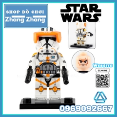 Xếp hình Star Wars Wrecker  Crosshair Hunter Tech Rex Commander Cody Jesse Ahsoka's Troopers Lego Minifigures WM6095