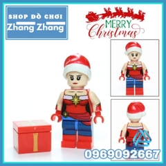 Xếp hình Giáng sinh Batgirl - Black Panther Cyclops Falcon Red Robin Flash Marry Christmas Lego Minifigures POGO PG8189