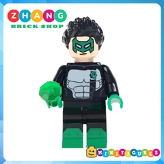 Đồ chơi Xếp hình gồm Green Lantern - Hal Jordan - Stewart - Super Man - Poison Ivy - Batman - Robin Minifigures WM6013