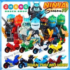 Đồ chơi xếp hình xe đua kèm Kai Nya - Jay Lloyd - Cole Zane - General Vex - Ice Empere Ninja Minifigures PRCK 61082