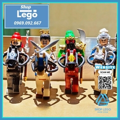 Xếp hình Chiến mã Đích Lô ngựa chiến của Lưu Bị trong Tam quốc diễn nghĩa Lego Minifigures DW001 006