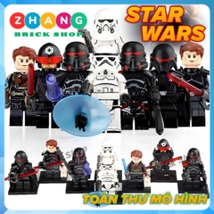 Đồ chơi xếp hình Star Wars Second Sister Cal Kestis Purge Trooper Heavy Assauit Flametrooper Minifigures Koruit KT1066