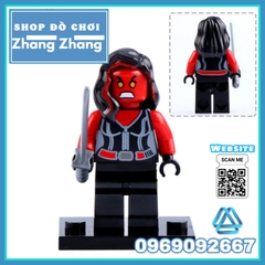 Xếp hình Captain America - Super Adaptoid - SpiderBoy - She Hulk - Hammer - Coulson Marvel Lego Minifigures Xinh X0151